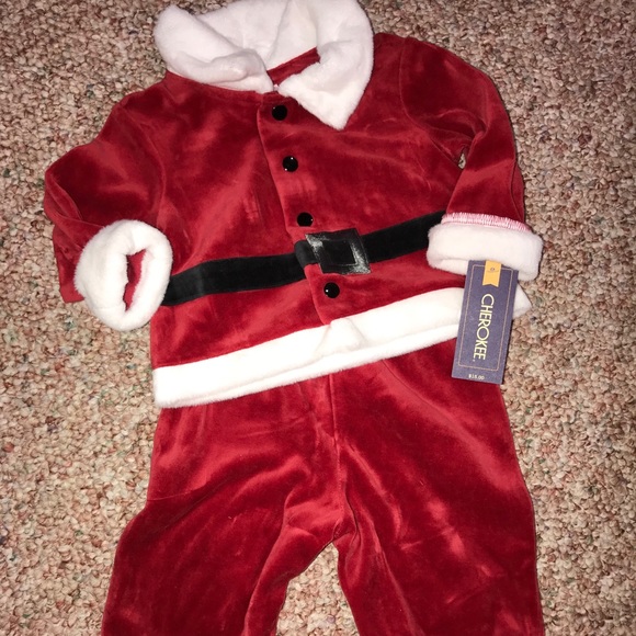 Cherokee Other - NWT Baby Unisex Santa Suit Newborn or 6 Months